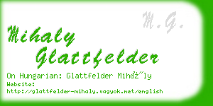 mihaly glattfelder business card